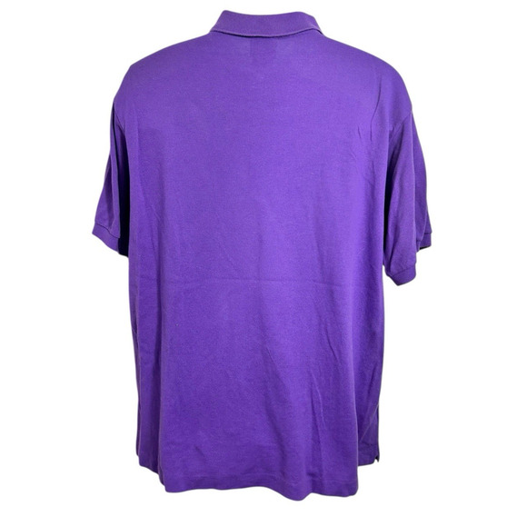 Men's Lacoste Purple Polo Shirt Sz 7 2XL Short Sleeve Casual Golf Preppy - Picture 5 of 6